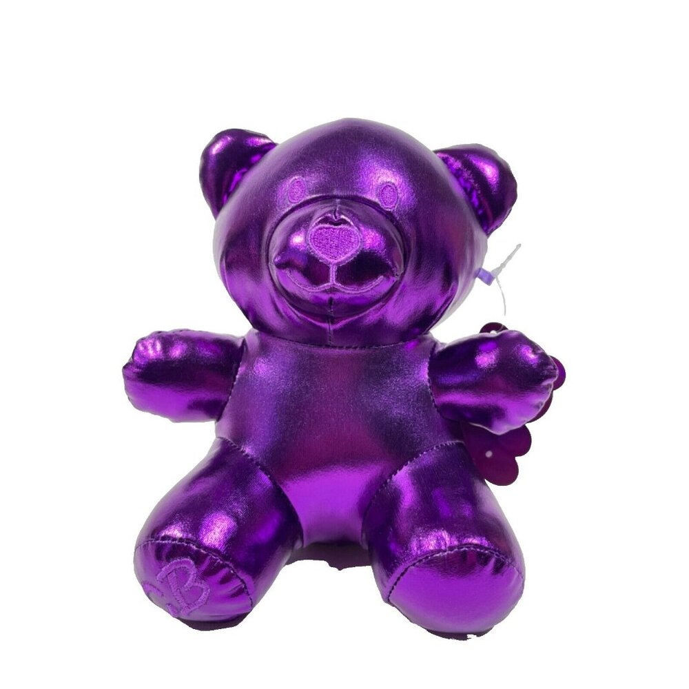 Candy Bears 8" Metallic Plush Stuffed Animal Purple